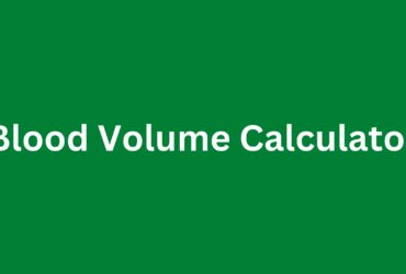 Blood Volume Calculator